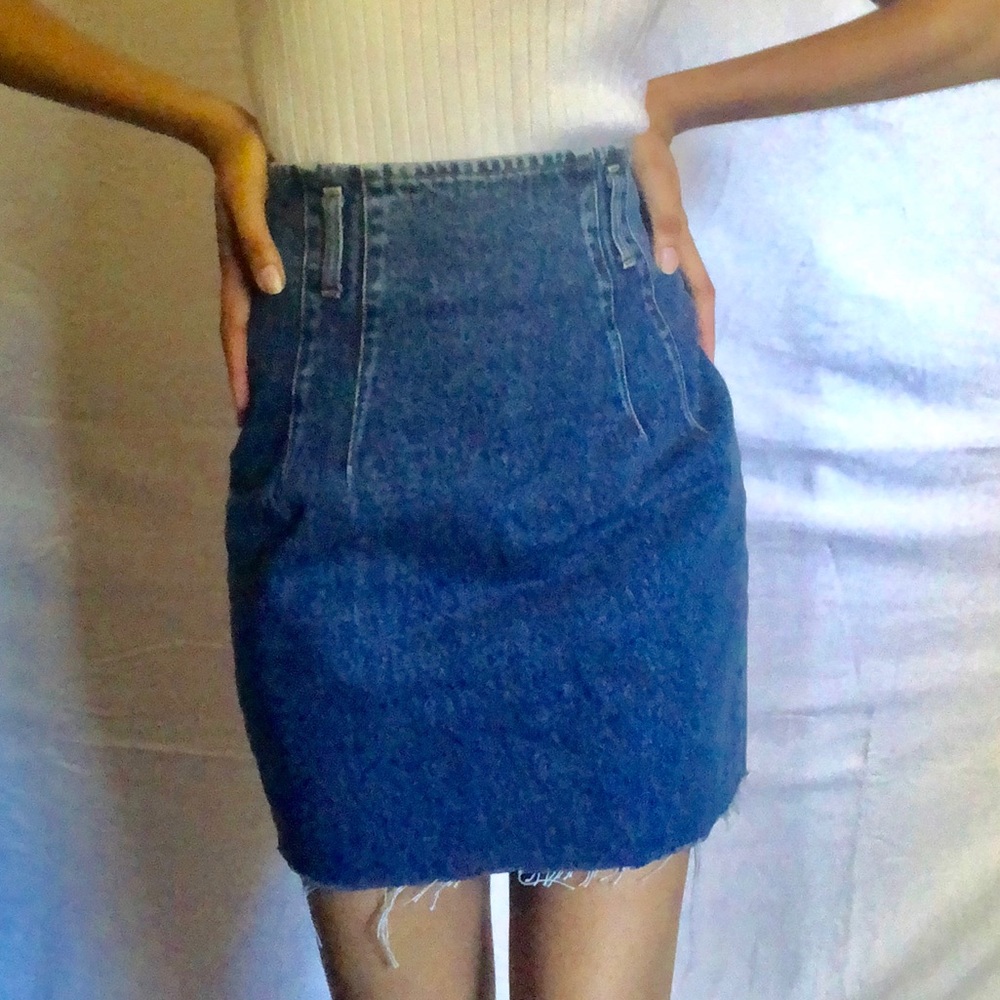 Denim Mini Skirt